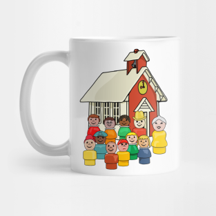 Fisher Price Little People Mug - Little People School House by Slightly Unhinged